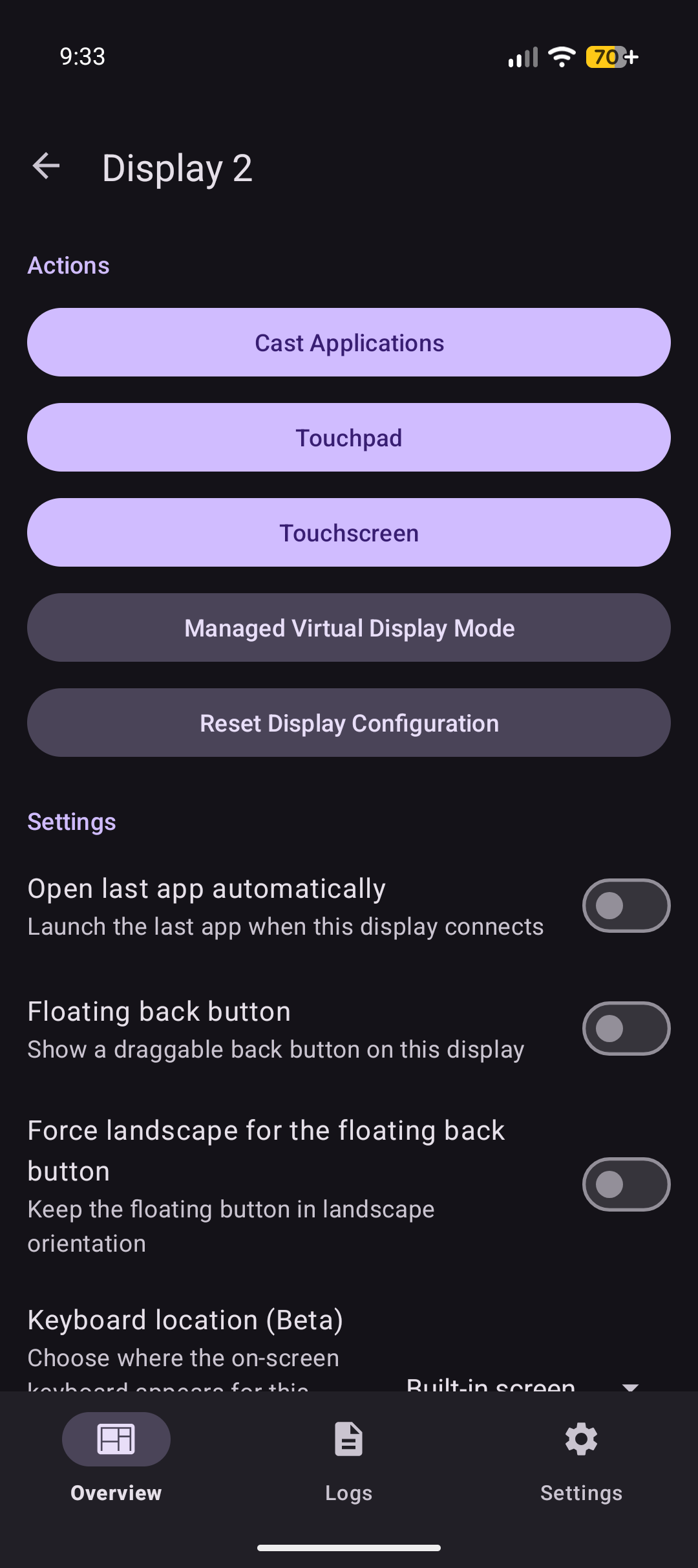 Screenshot of Extend
