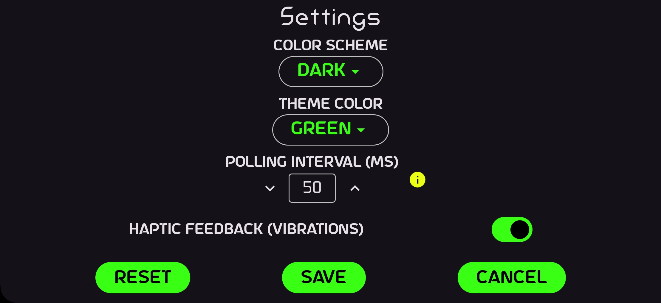 Screenshot of VirtualGamePad Mobile