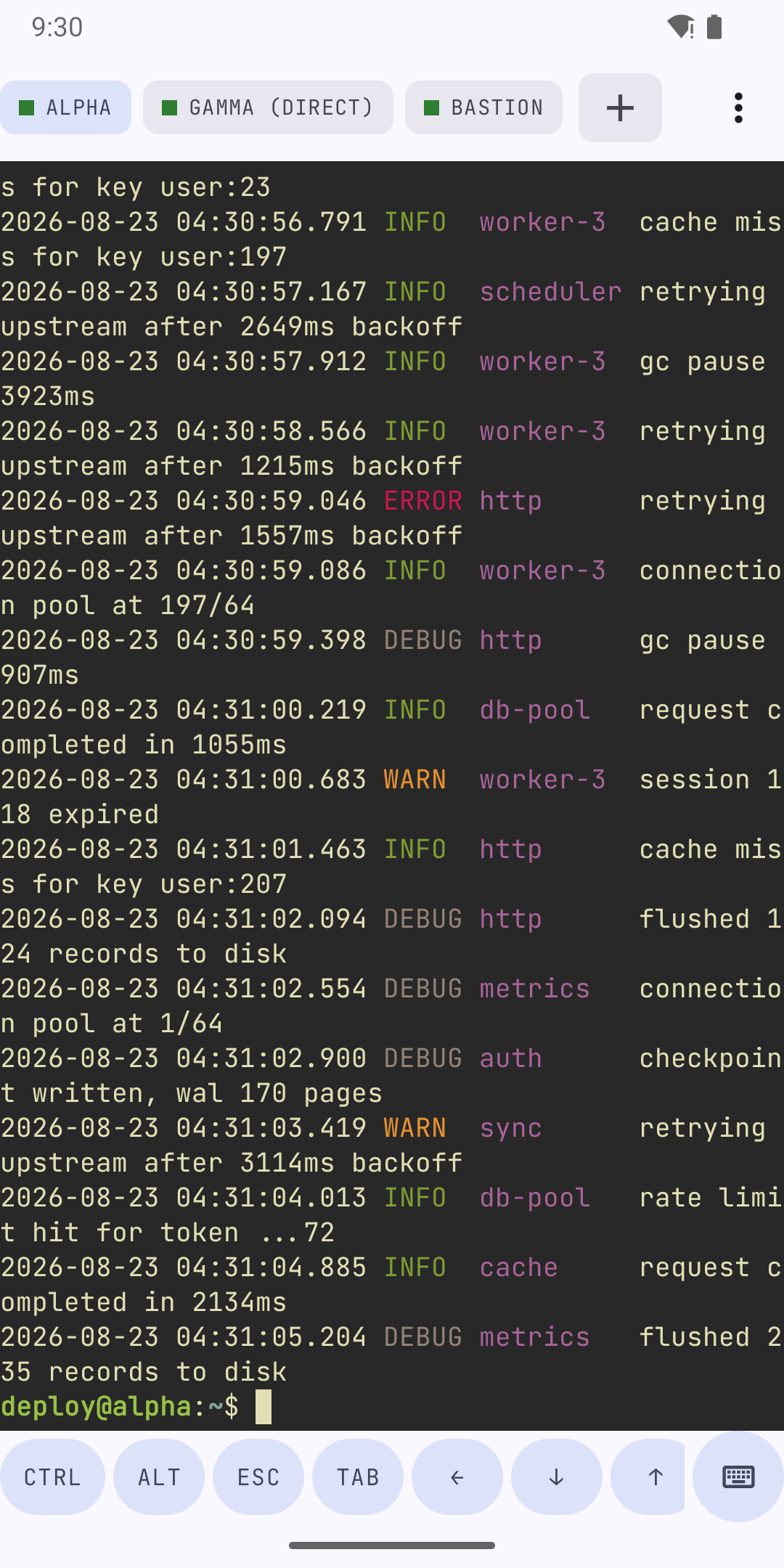 Screenshot of Shellwave