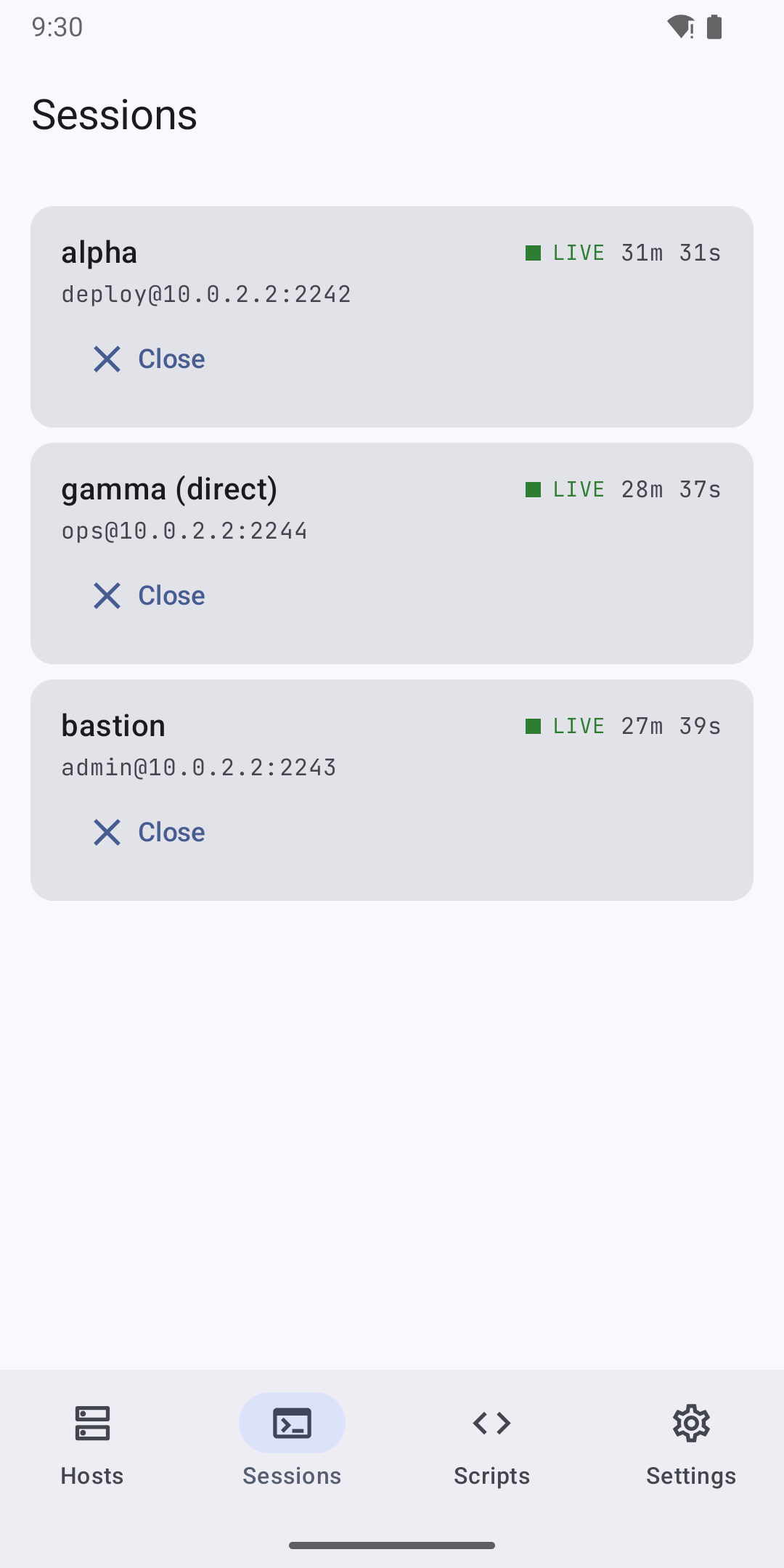 Screenshot of Shellwave