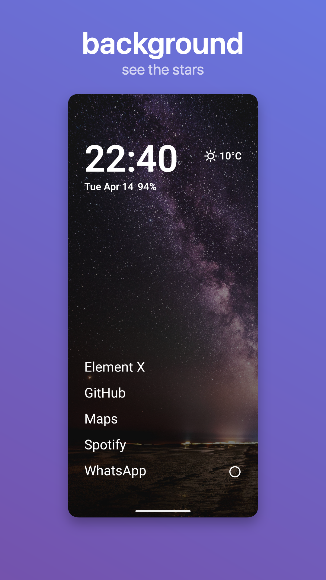 Screenshot of Fokus Launcher