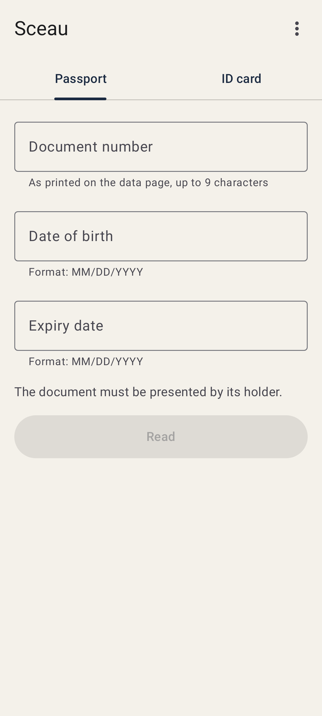Screenshot of Sceau