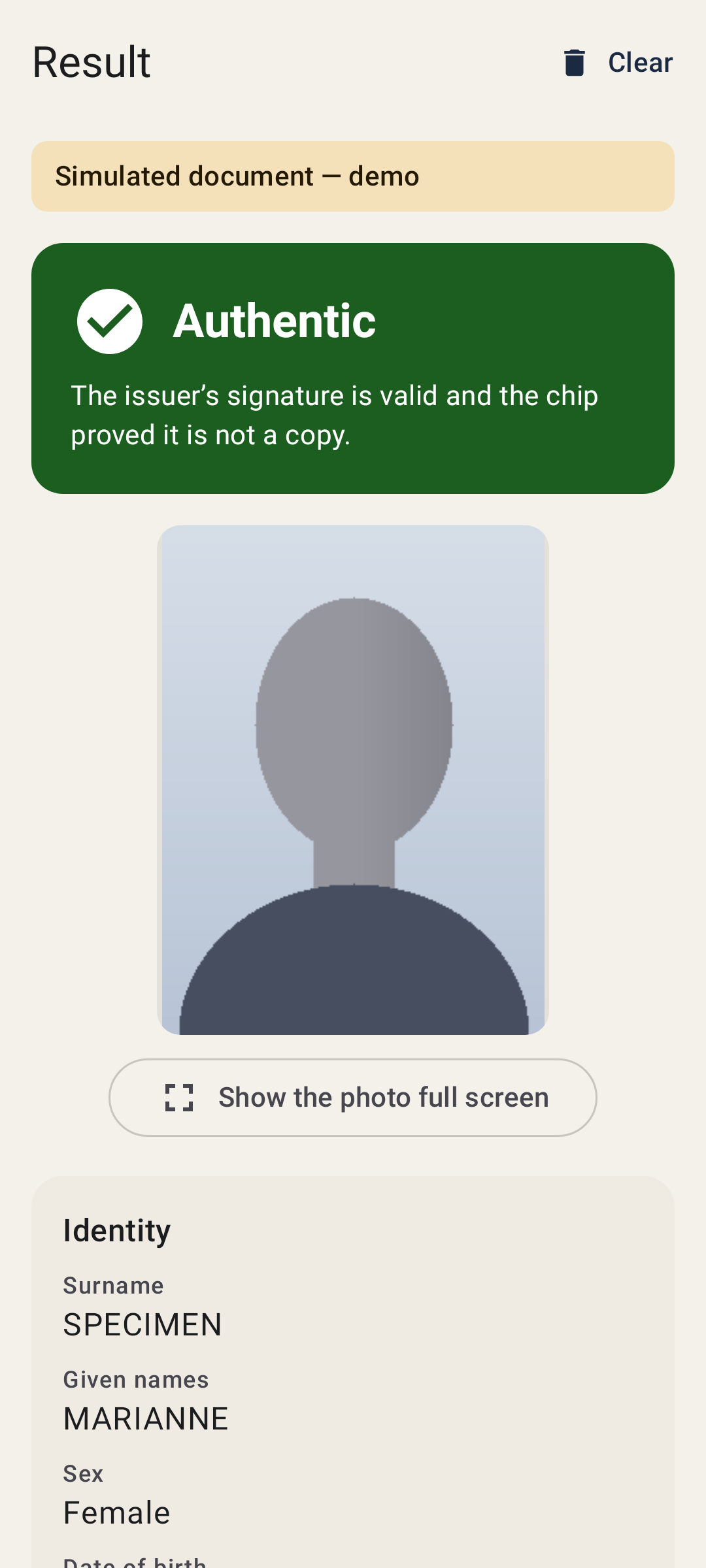 Screenshot of Sceau