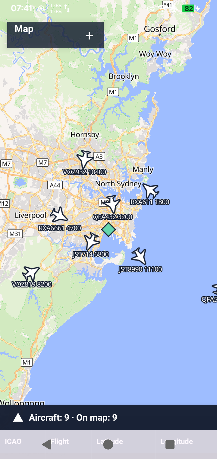 Screenshot of SkyPulse