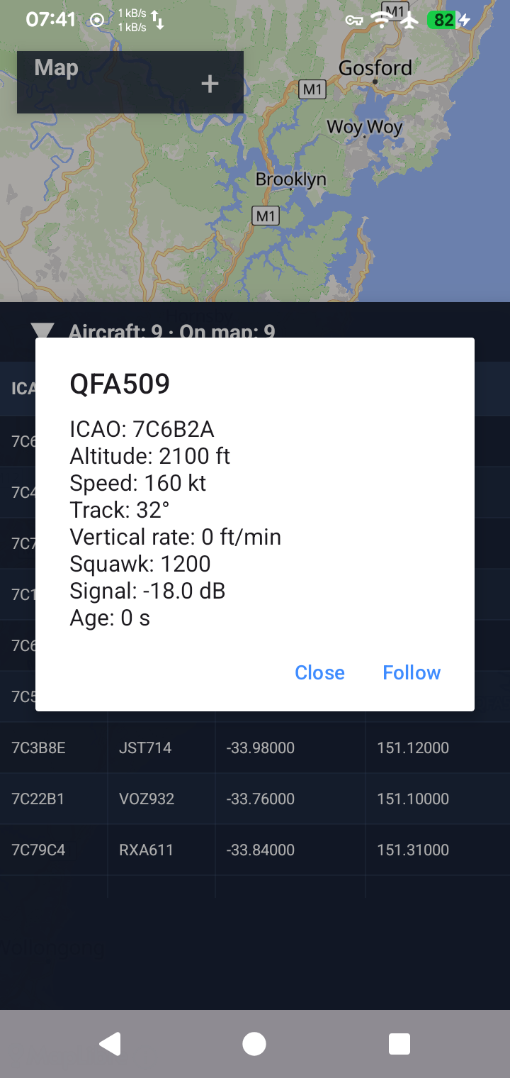 Screenshot of SkyPulse