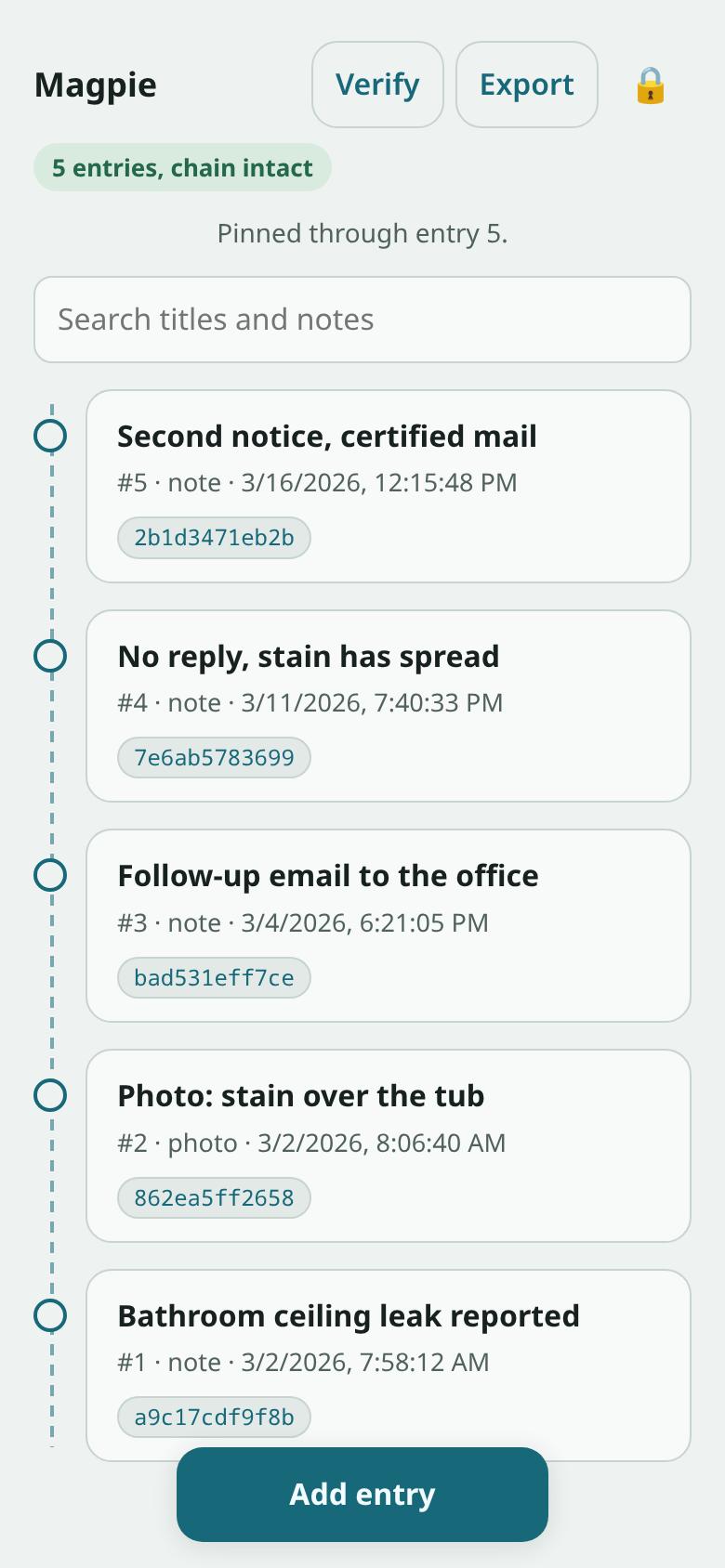 Screenshot of Magpie