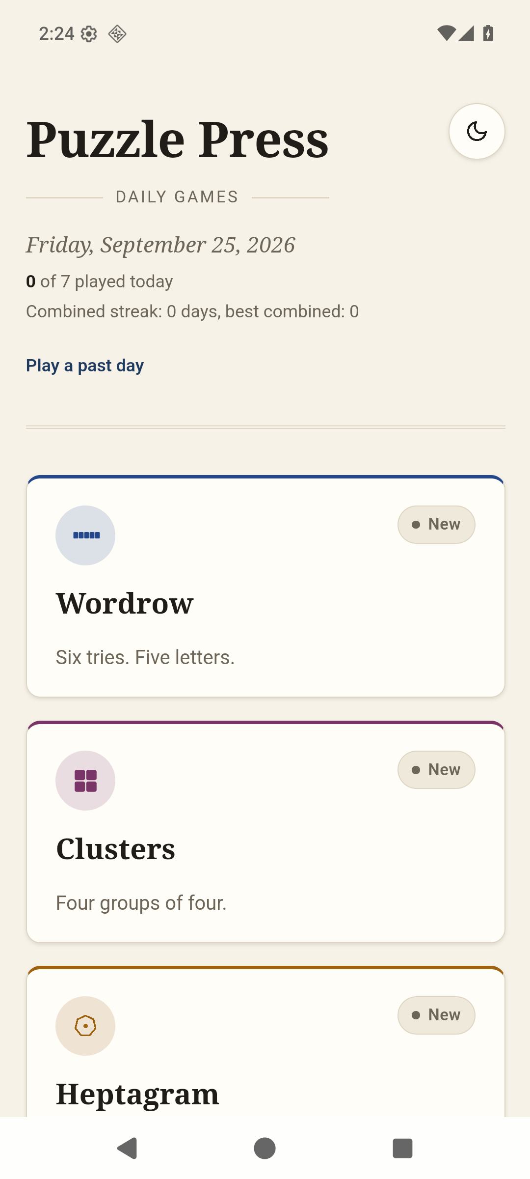 Screenshot of Puzzle Press