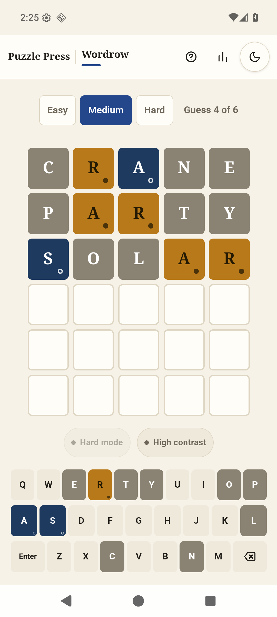 Screenshot of Puzzle Press