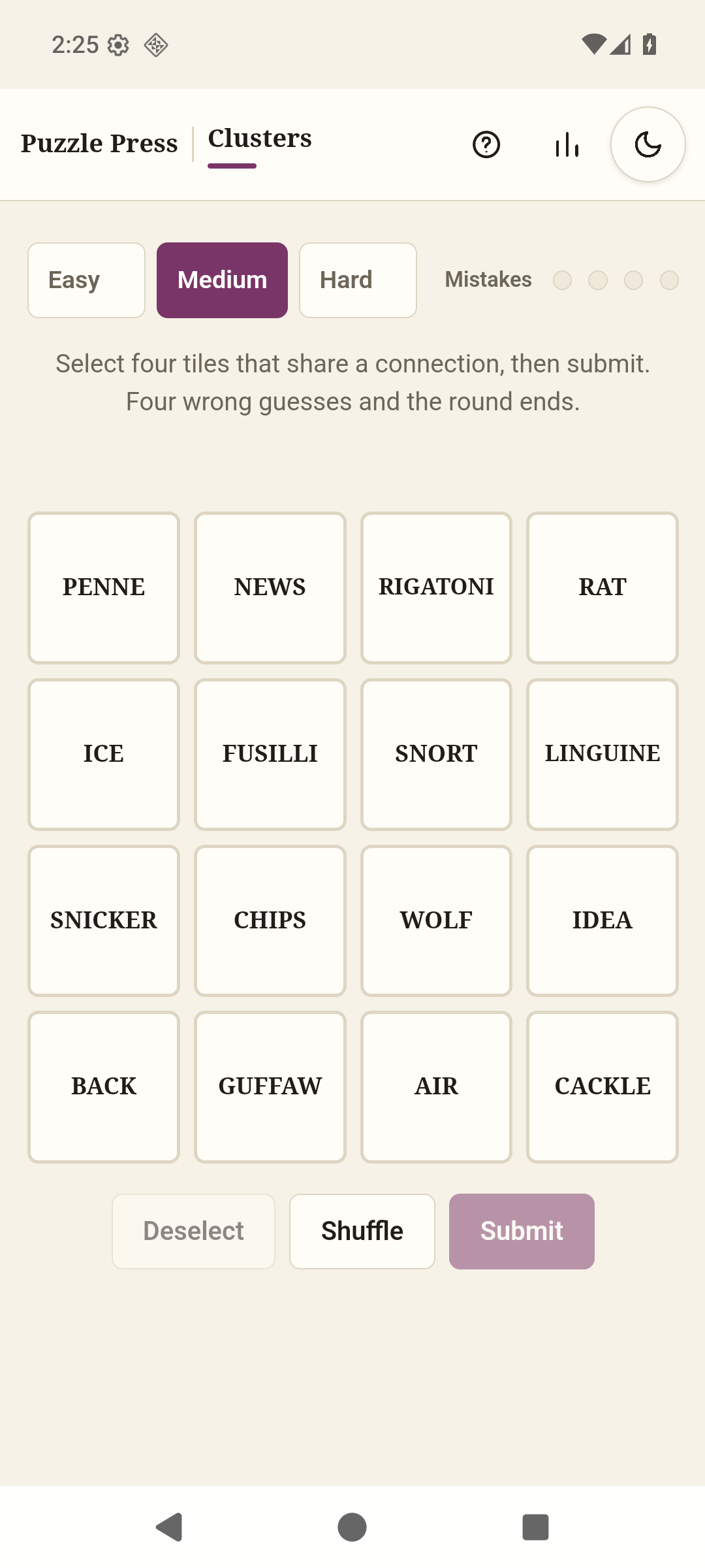 Screenshot of Puzzle Press