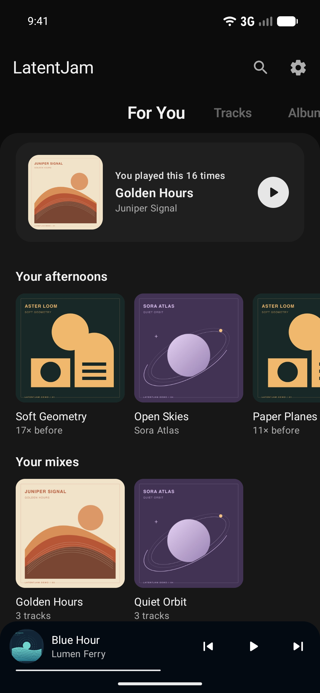 Screenshot of LatentJam