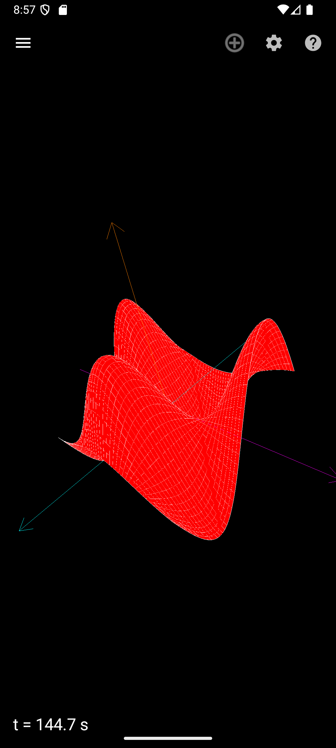 Screenshot of 3D Geometry Animation