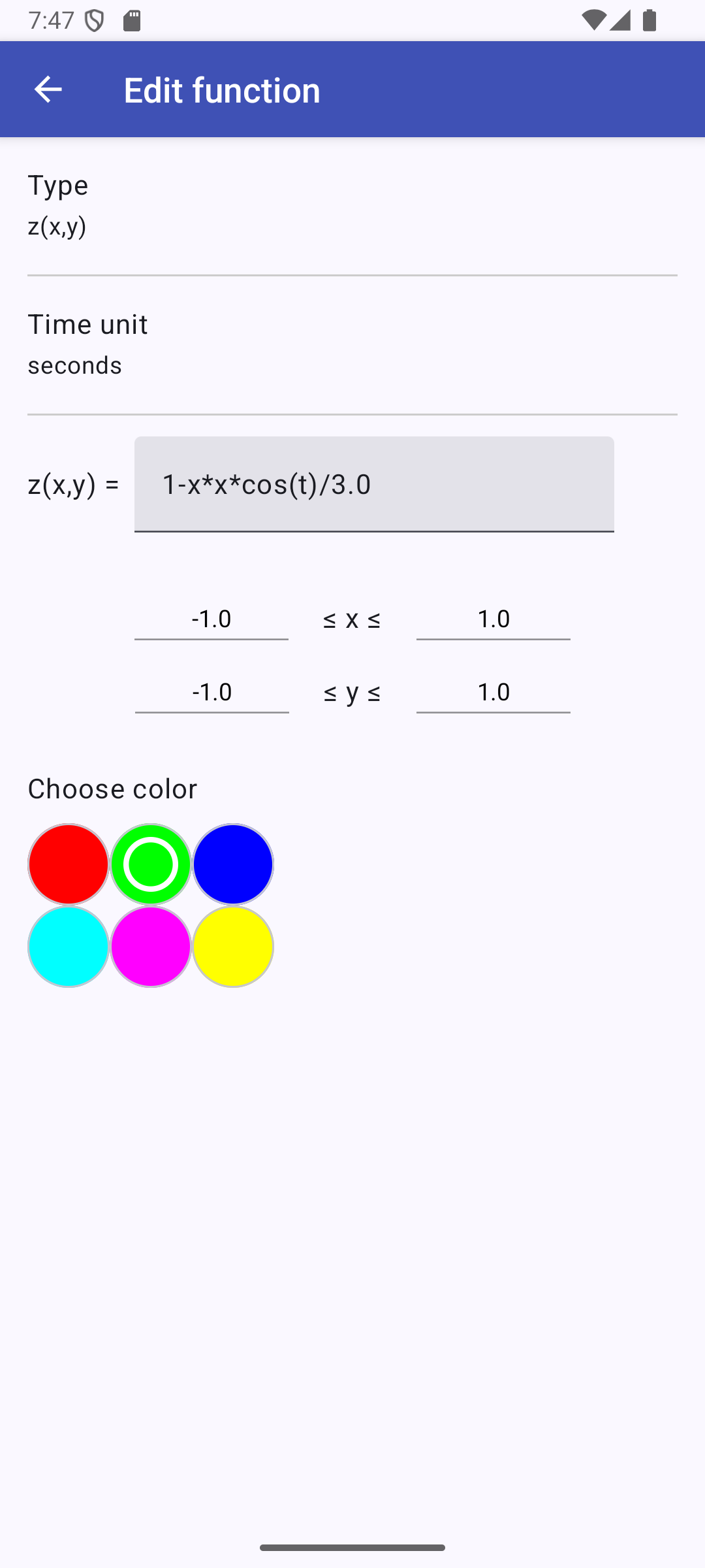 Screenshot of 3D Geometry Animation