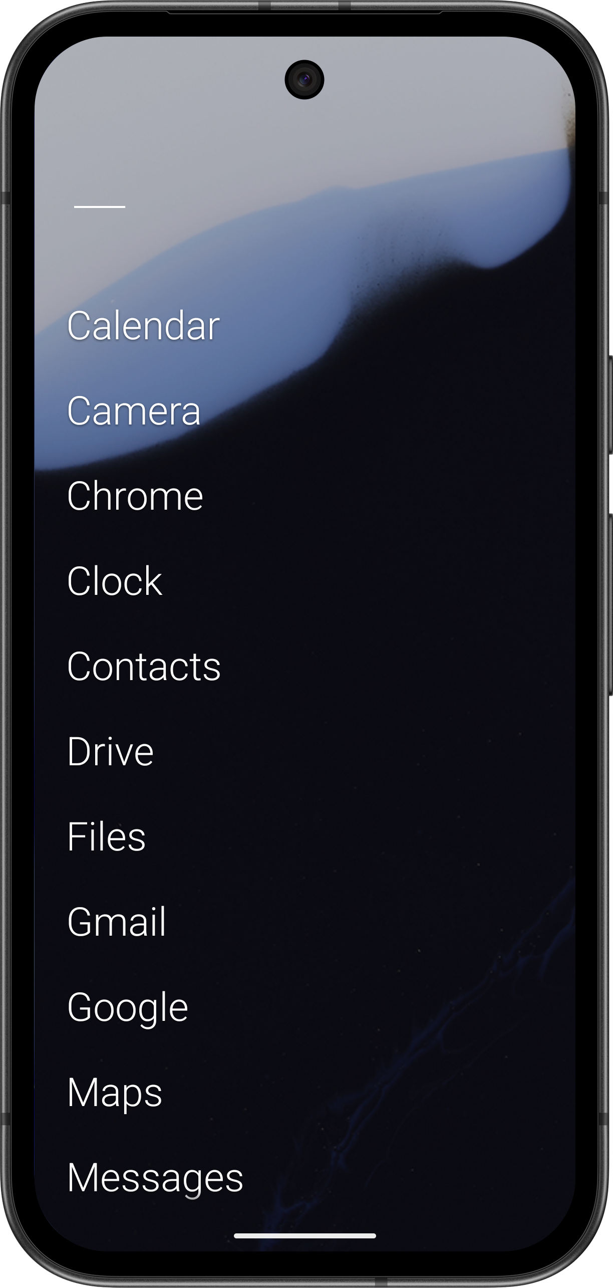 Screenshot of MinLauncher