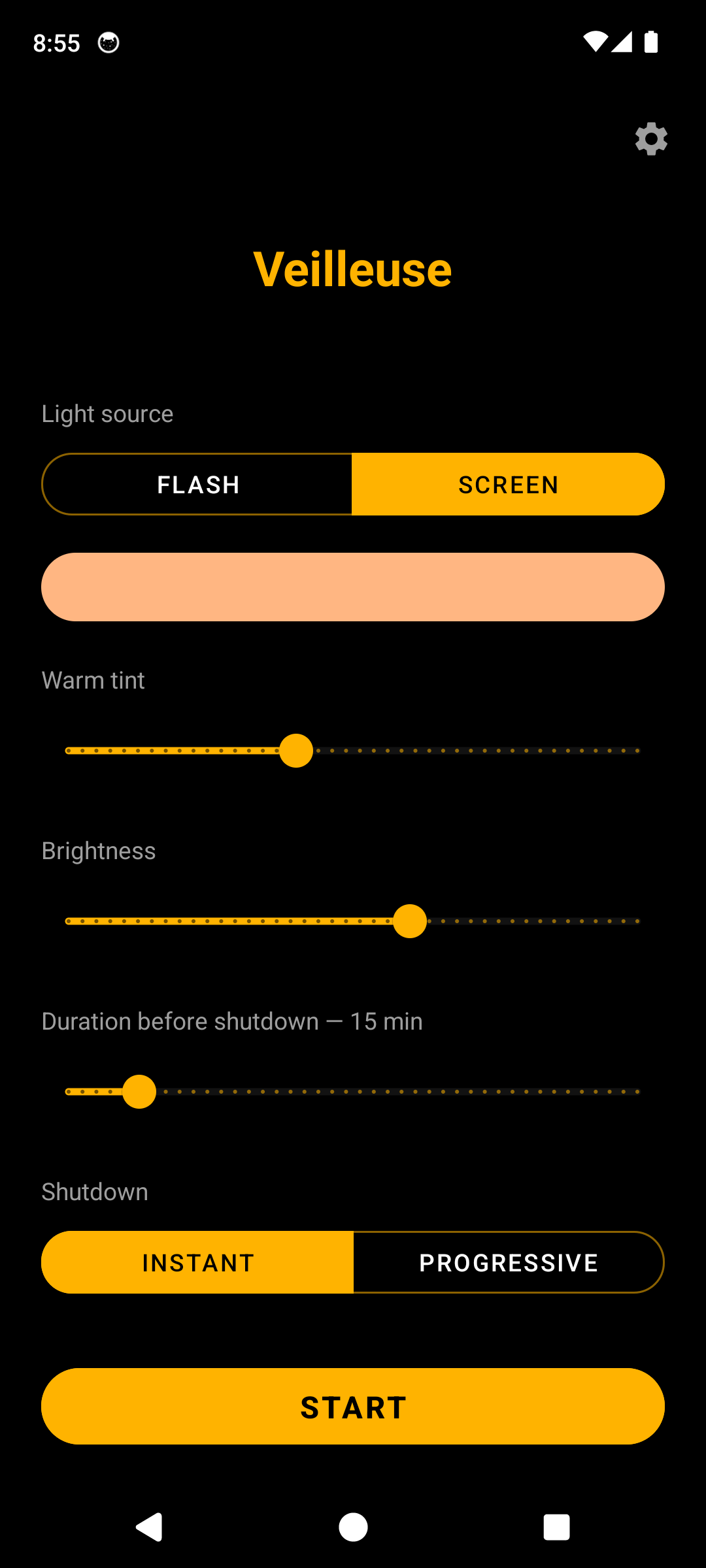 Screenshot of Night Light