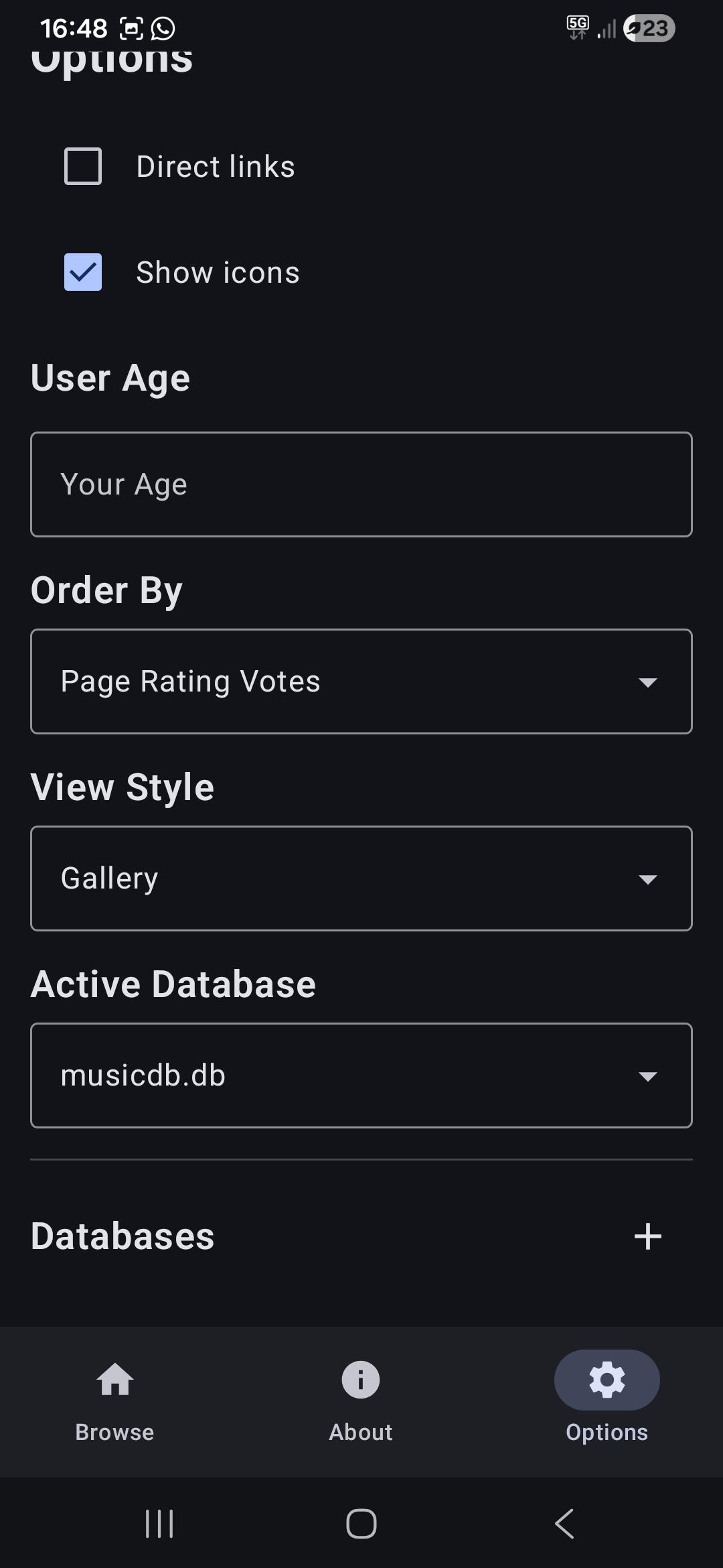 Screenshot of Offline Web Search