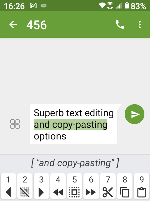 Screenshot of Traditional T9