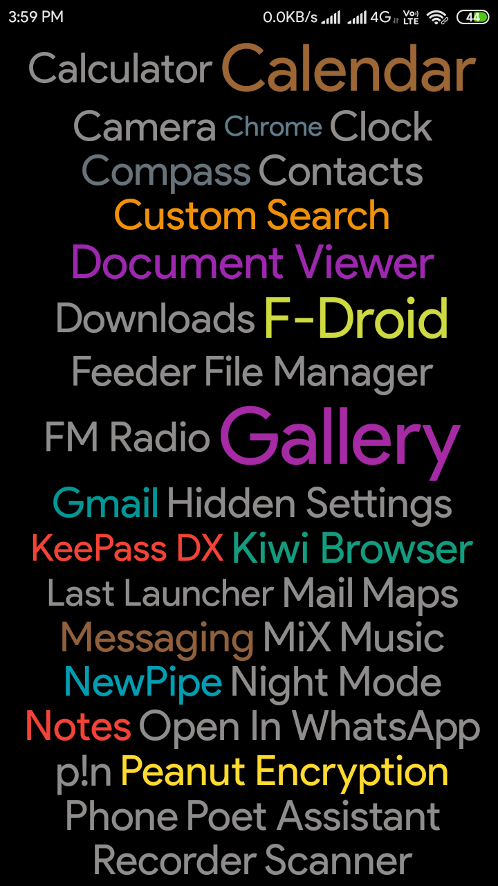 Screenshot of Last Launcher