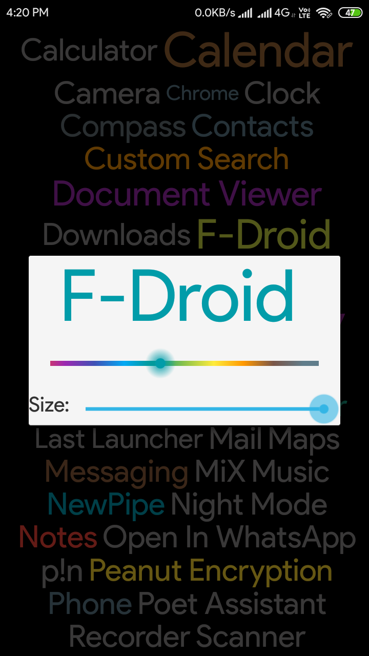 Screenshot of Last Launcher