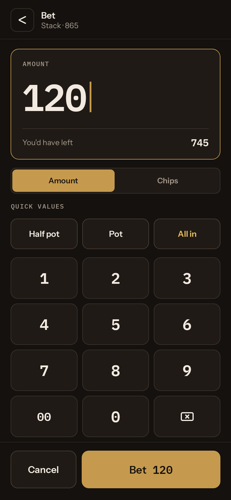 Screenshot of TableChips