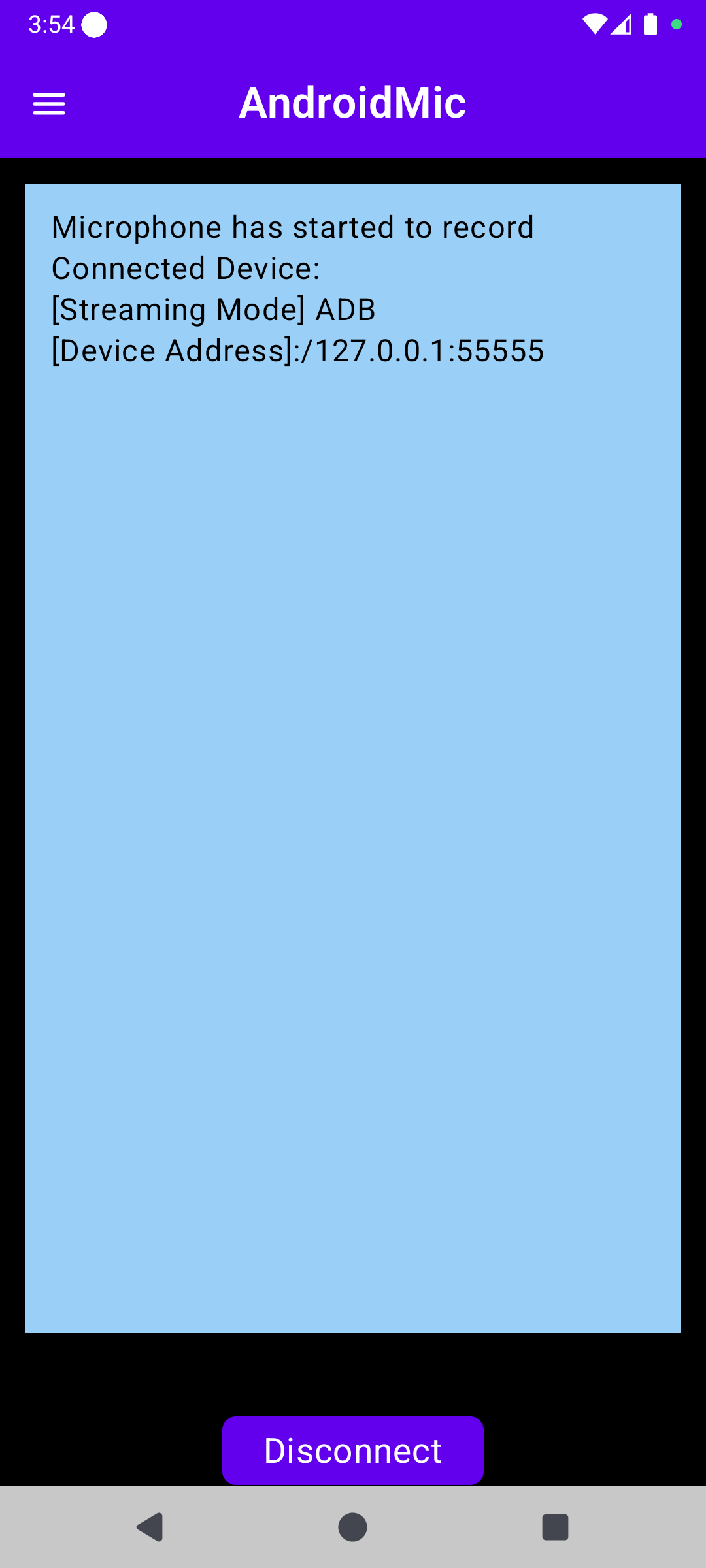Screenshot of AndroidMic