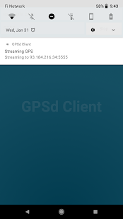 Screenshot of GPSd Forwarder