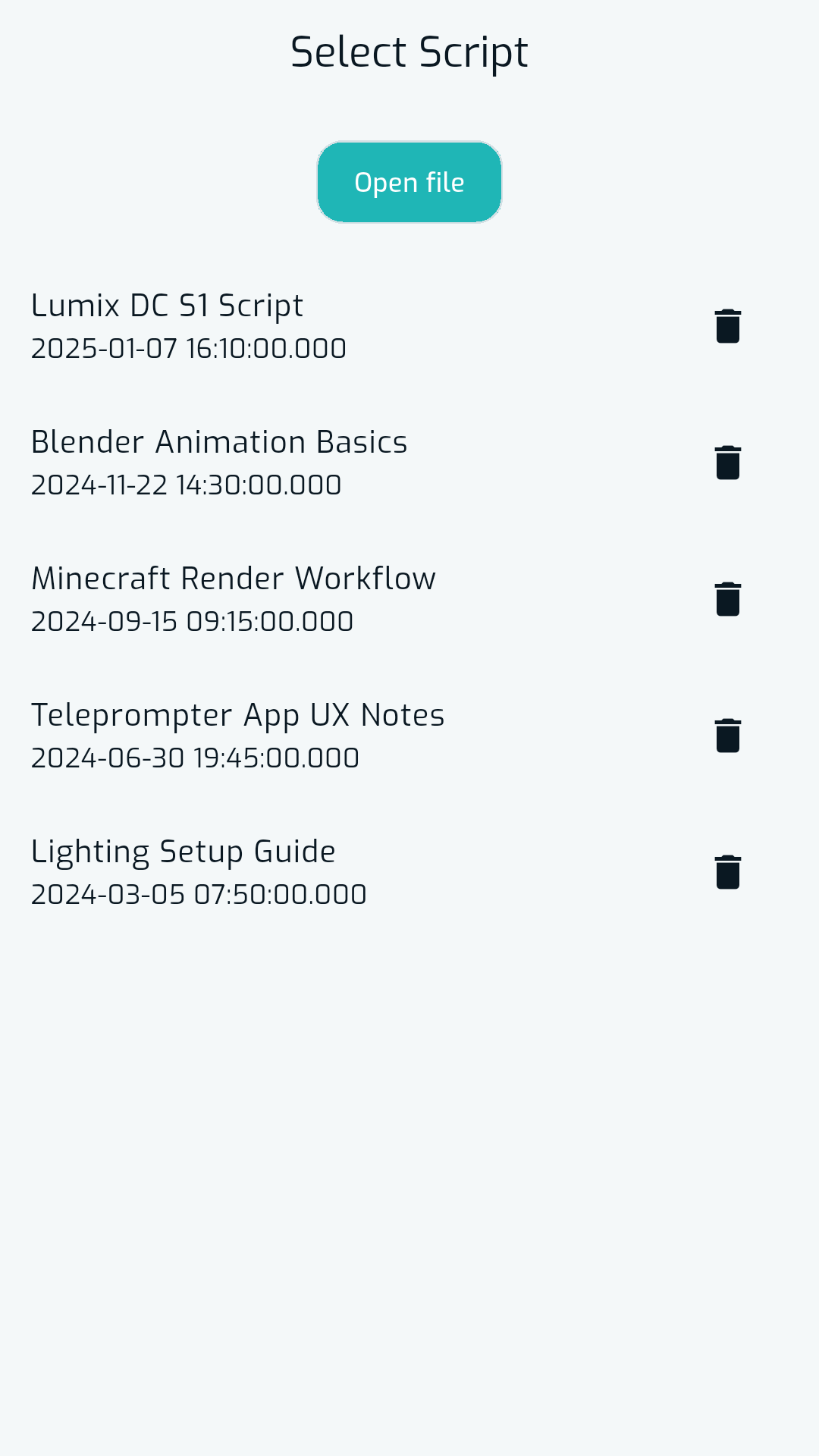 Screenshot of tiefprompt