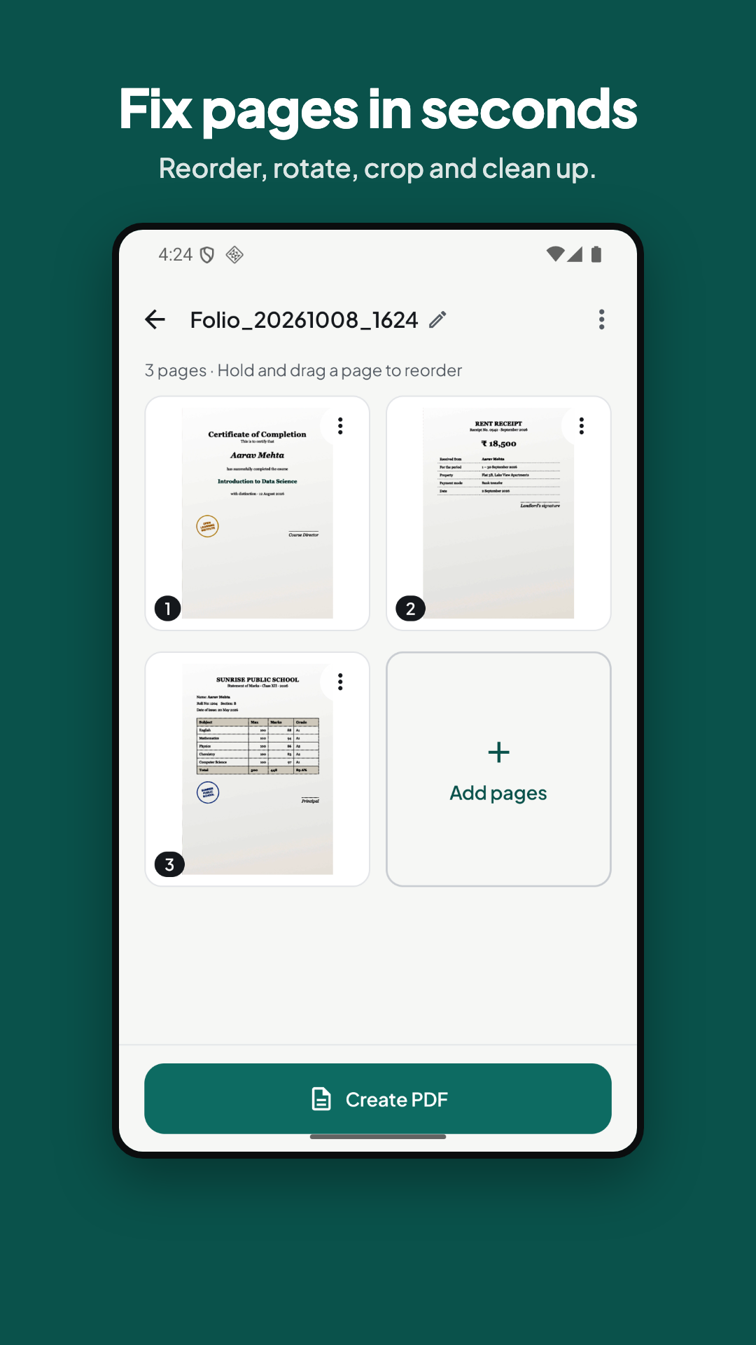 Screenshot of Folio: Doc Maker