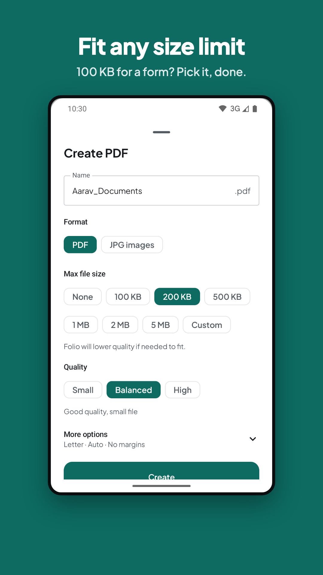 Screenshot of Folio: Doc Maker