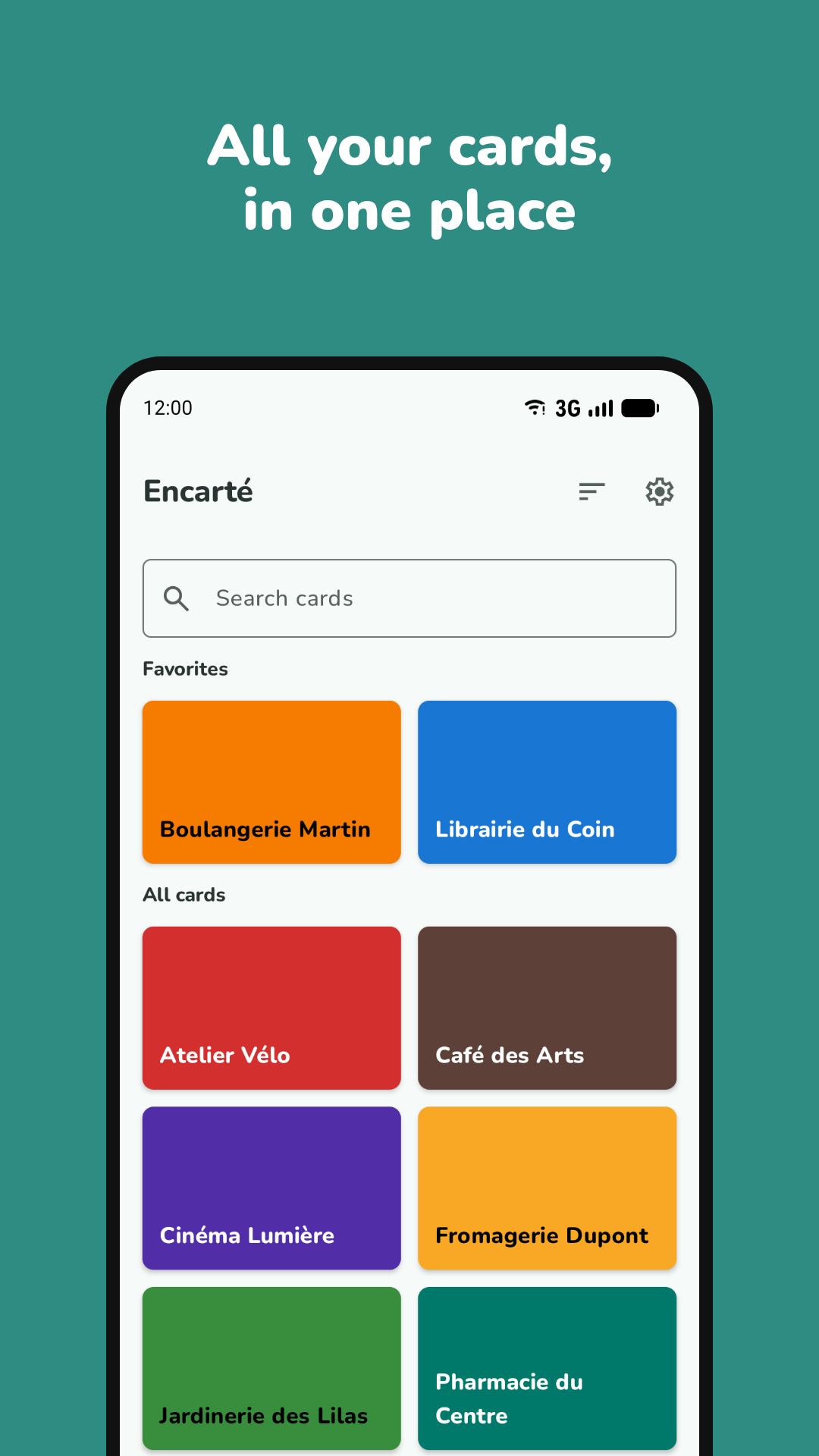 Screenshot of Encarté