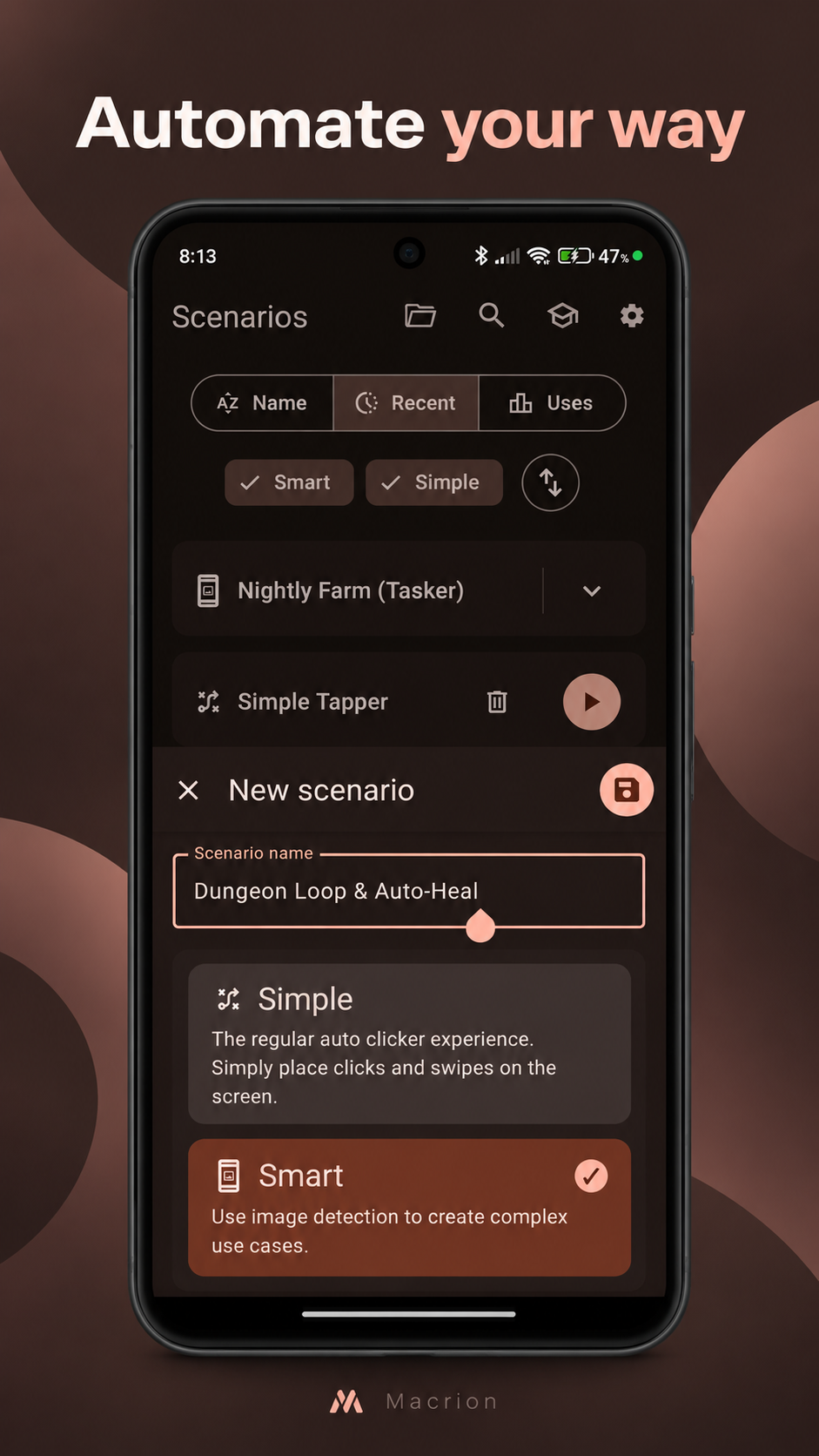 Screenshot of Macrion