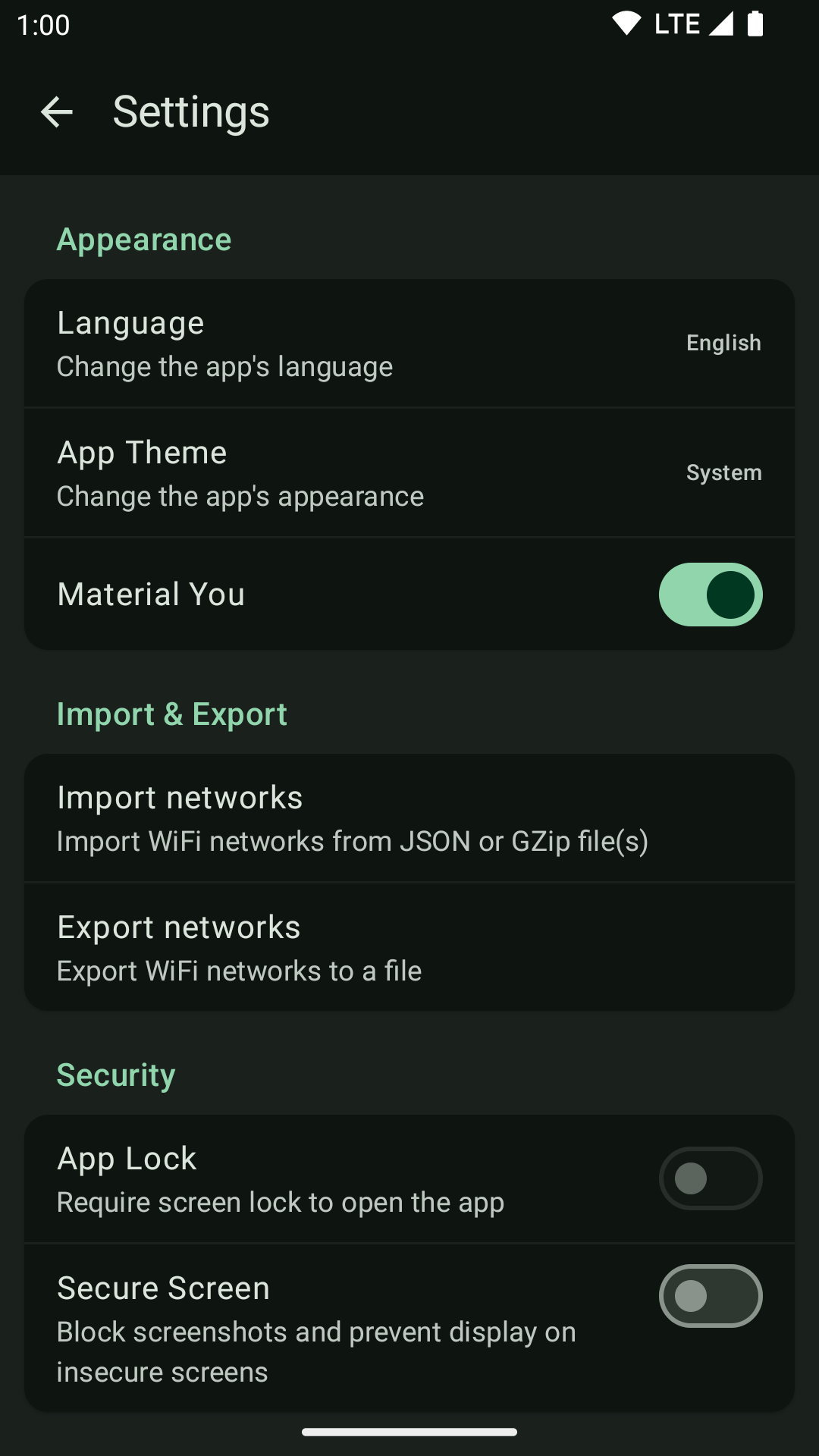 Screenshot of WiFi Password Manager