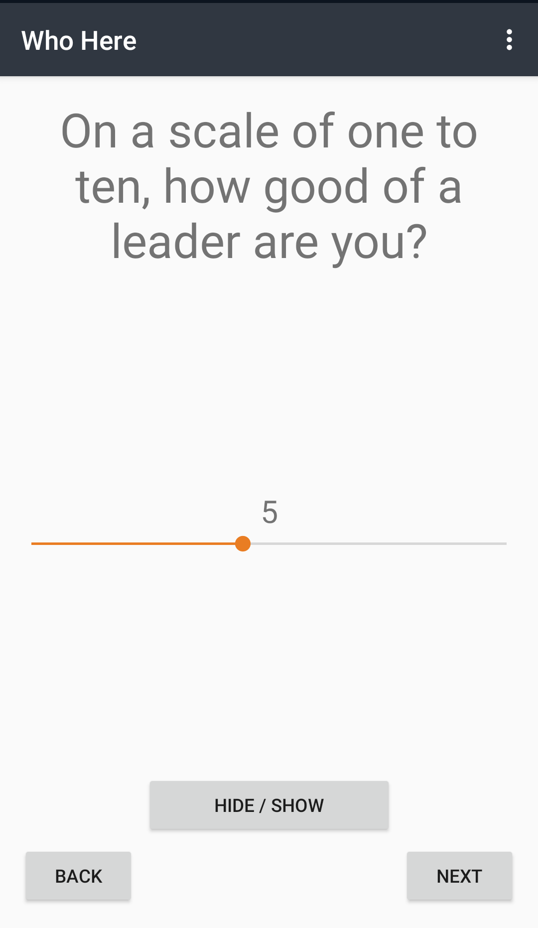 Screenshot of Who Here