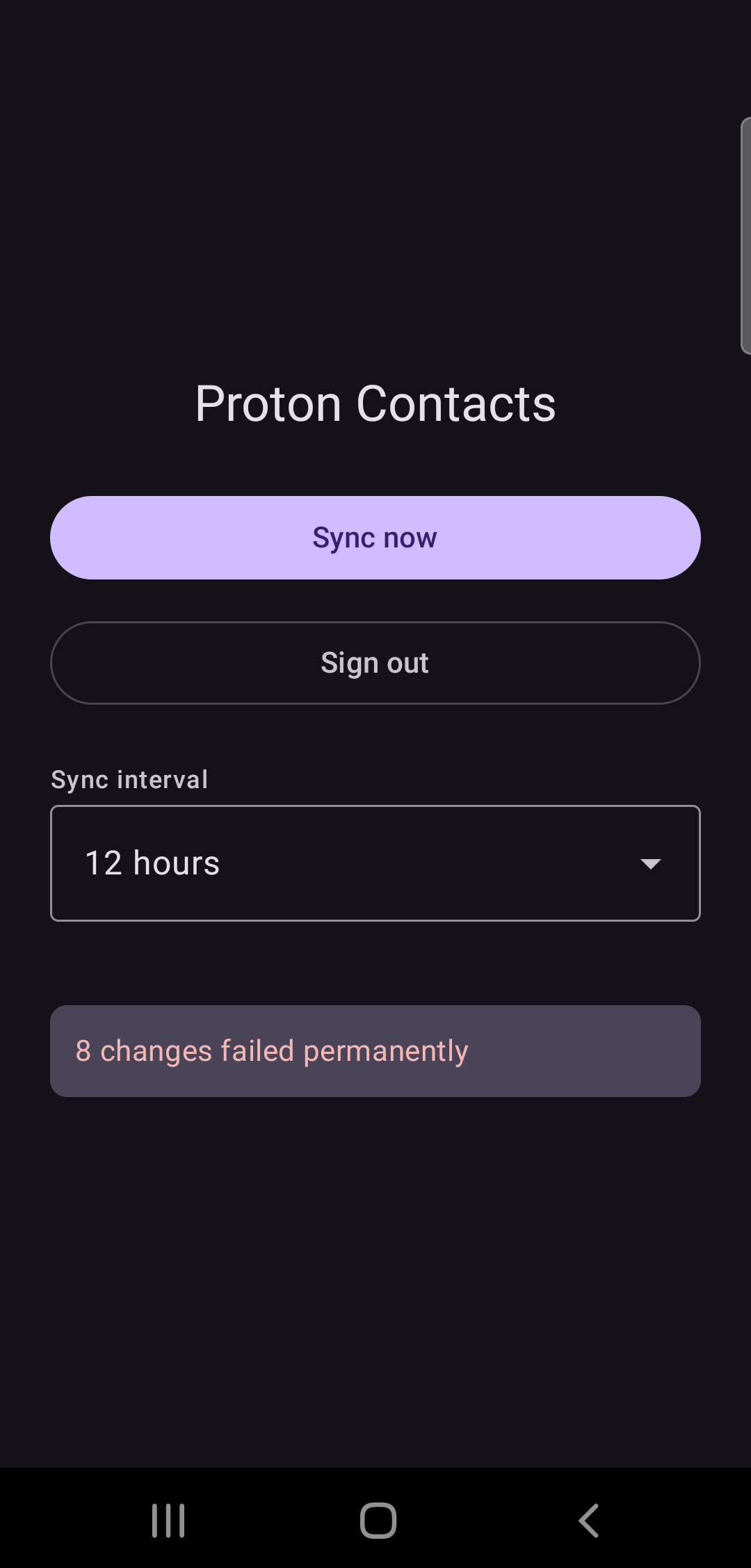 Screenshot of pcontacts