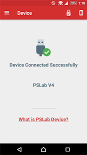 Screenshot of PSLab Android App
