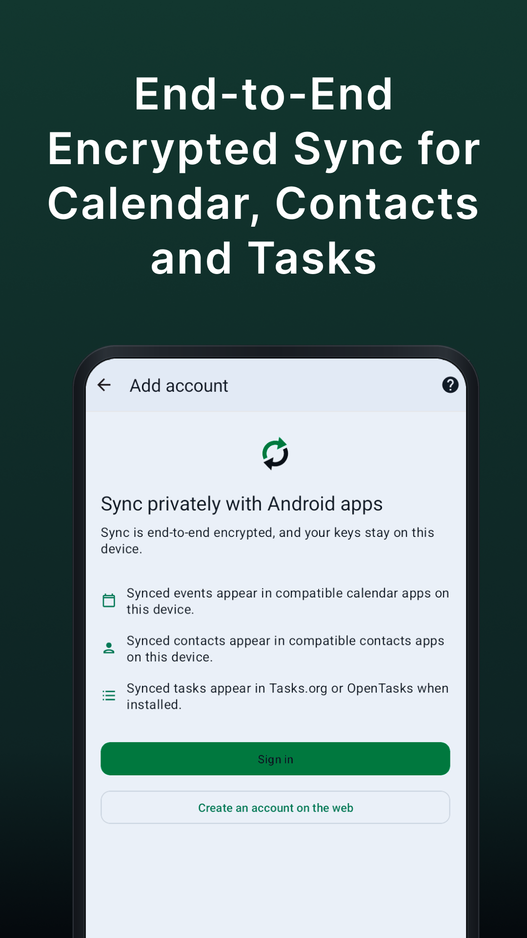 Screenshot of SilentSuite - Secure Data Sync