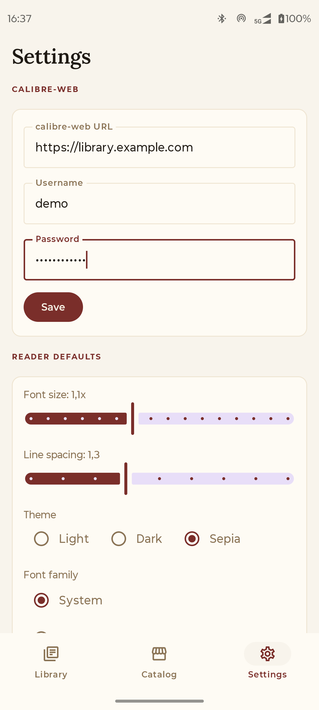 Screenshot of Quire