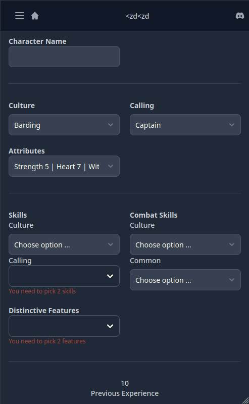 Screenshot of The One App
