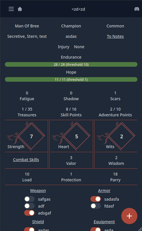 Screenshot of The One App