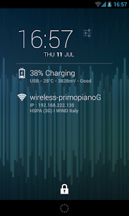 Screenshot of DashClock: Battery