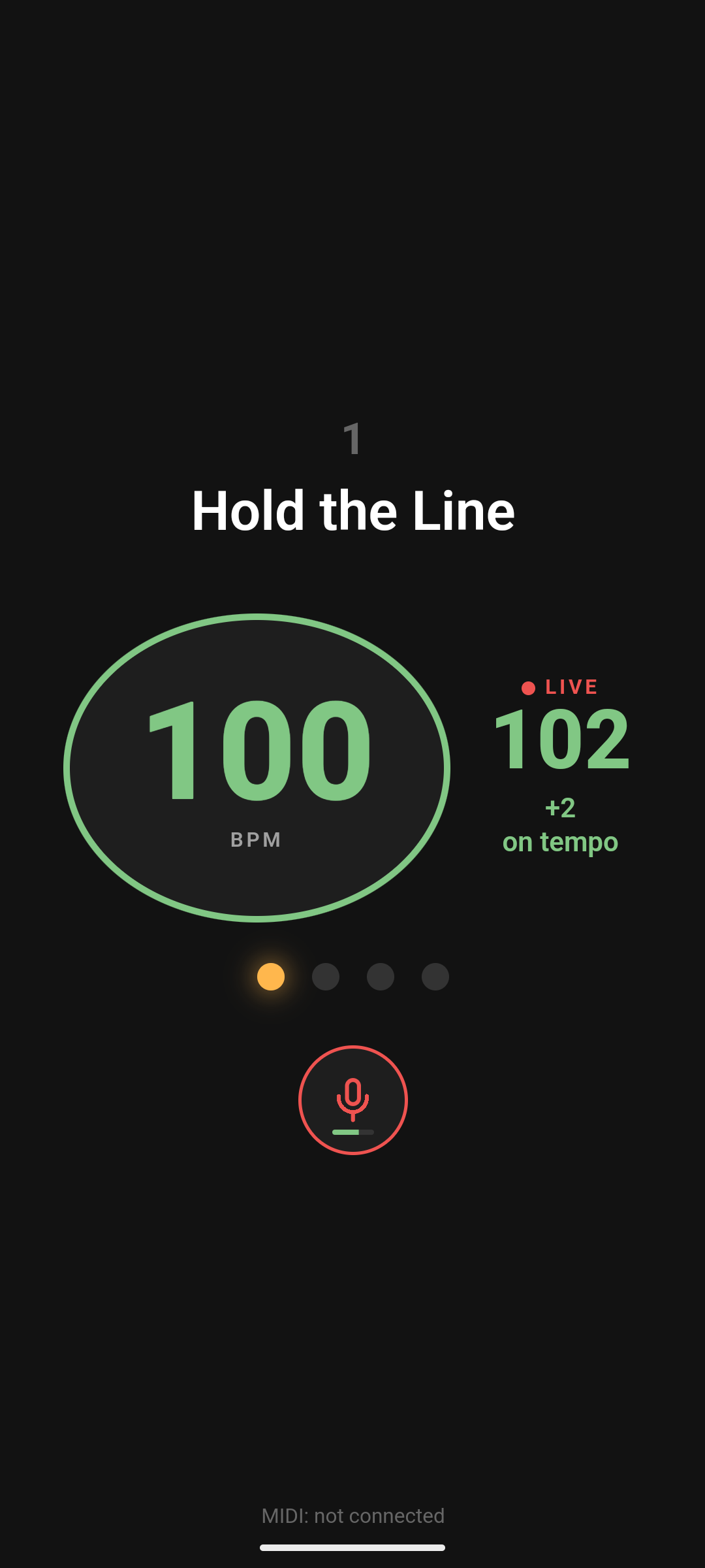 Screenshot of LiveTempo