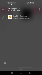Screenshot of DualSim Reminder