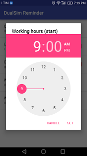 Screenshot of DualSim Reminder