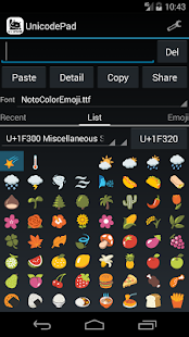 Screenshot of UnicodePad