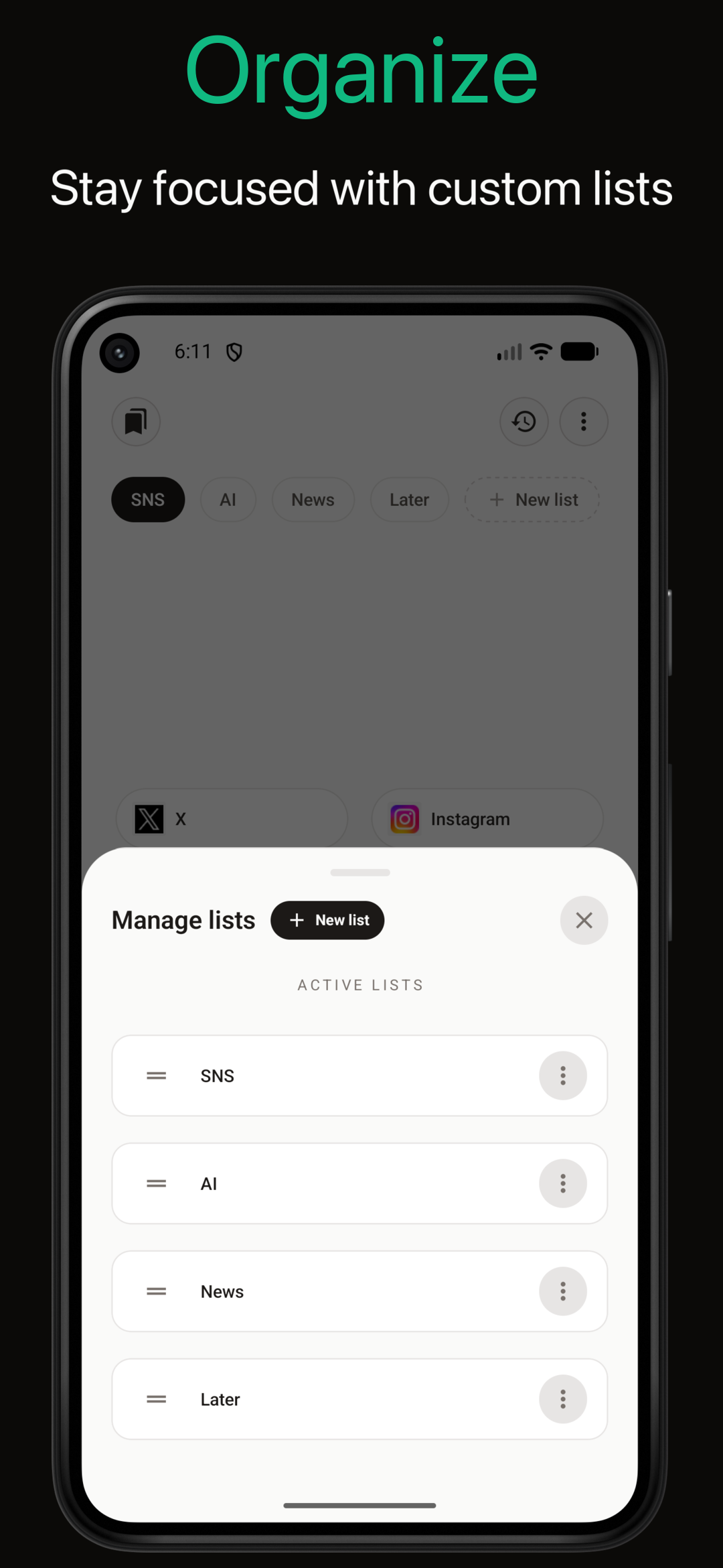 Screenshot of Nori