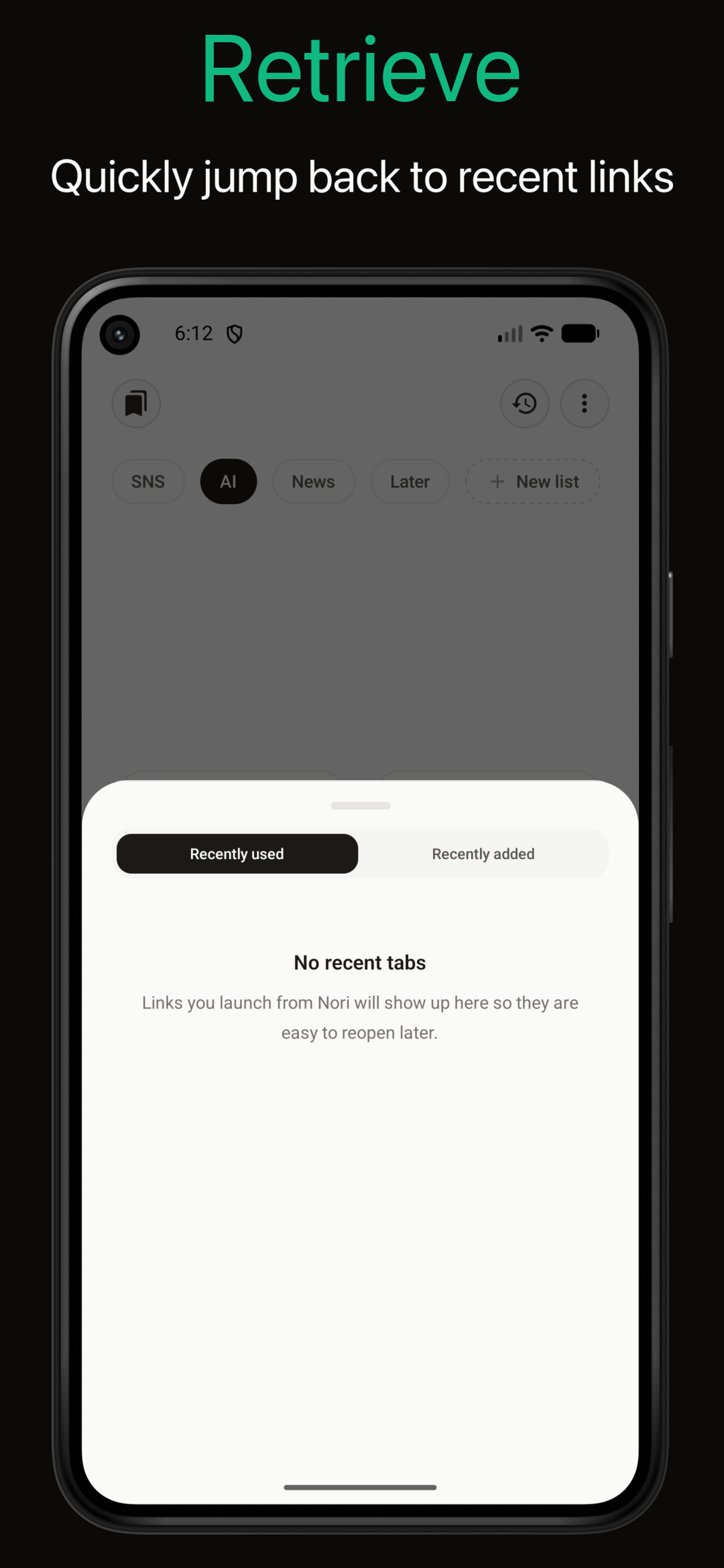 Screenshot of Nori