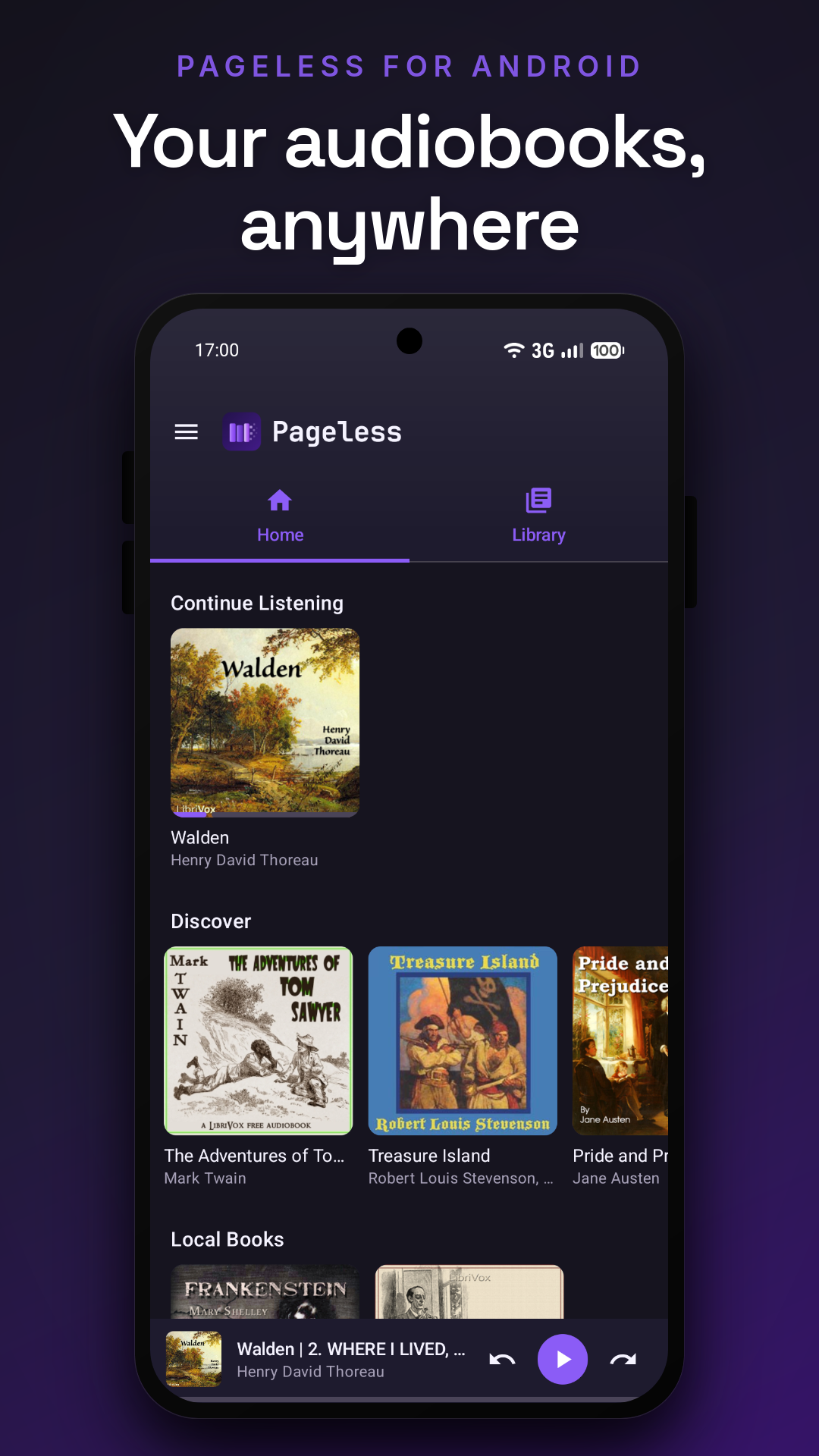 Screenshot of Pageless