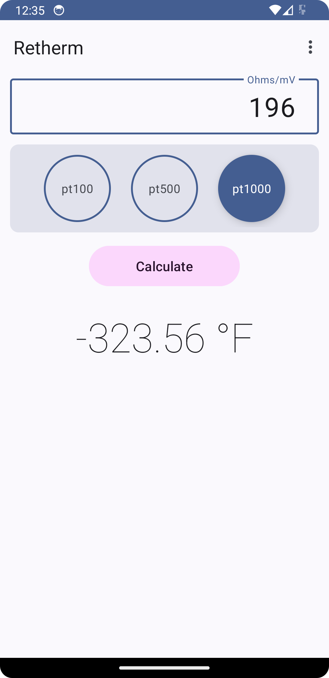 Screenshot of Retherm