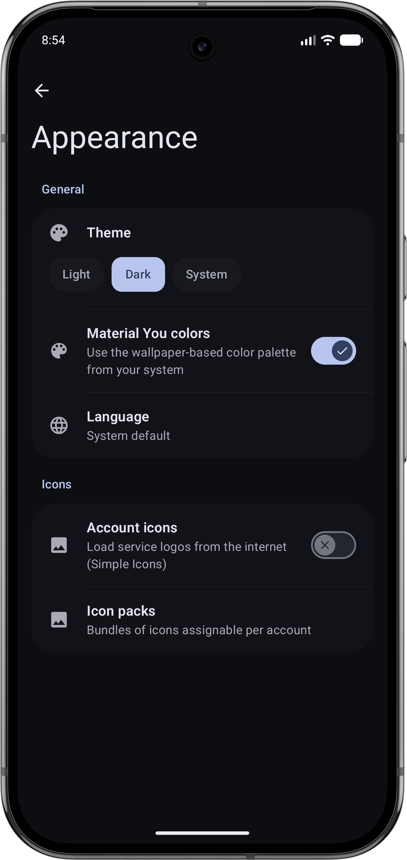 Screenshot of Tokn - MFA / 2FA authenticator