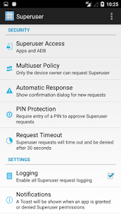 Screenshot of Superuser