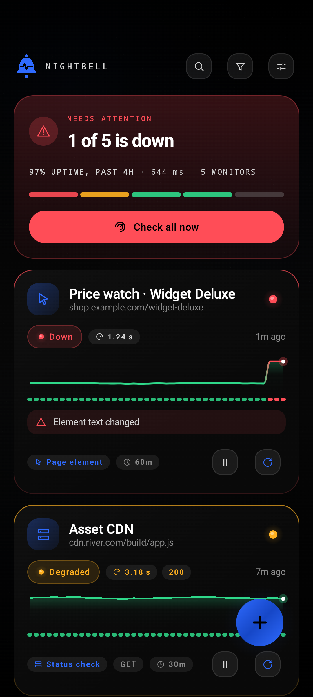 Screenshot of Nightbell